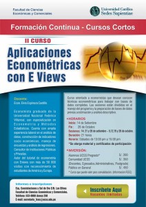 II curso Aplicaciones Econométricas con EVIEWS - FCEC