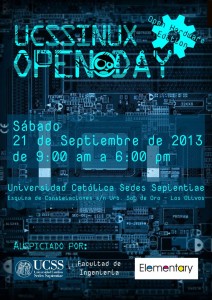 UCSSINUX OPEN DAY 2013 POSTER