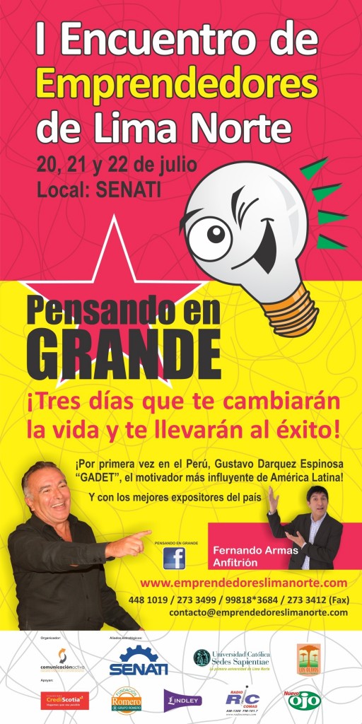 Primer Encuentro de Emprendedores Lima Norte ‘PENSANDO EN GRANDE’