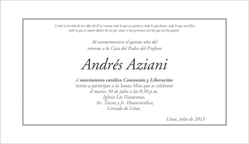 Invitación a Misa - Andrés Aziani (2)