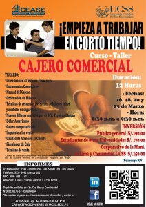 Curso CAJERO COMERCIAL MARZO 2015