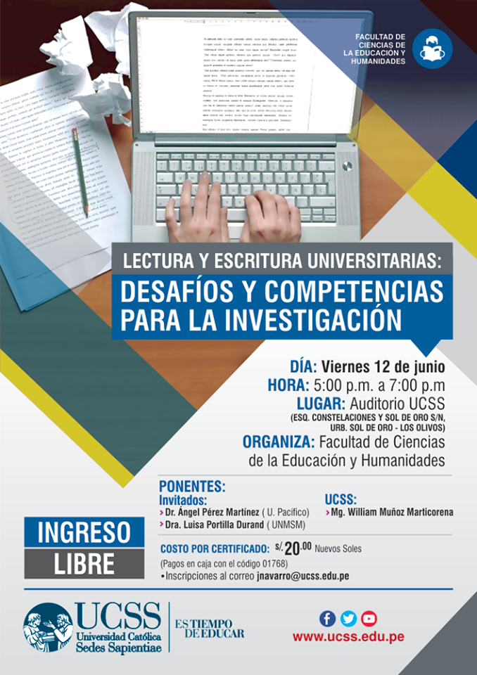 Educación - Seminario Lectura y Escritura Universitarias 12-05-2015 - afiche