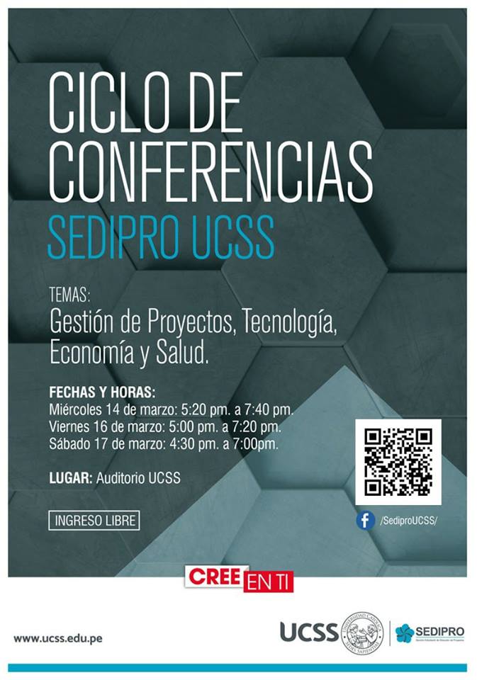 Primer Ciclo de Conferencias SEDIPRO UCSS - afiche