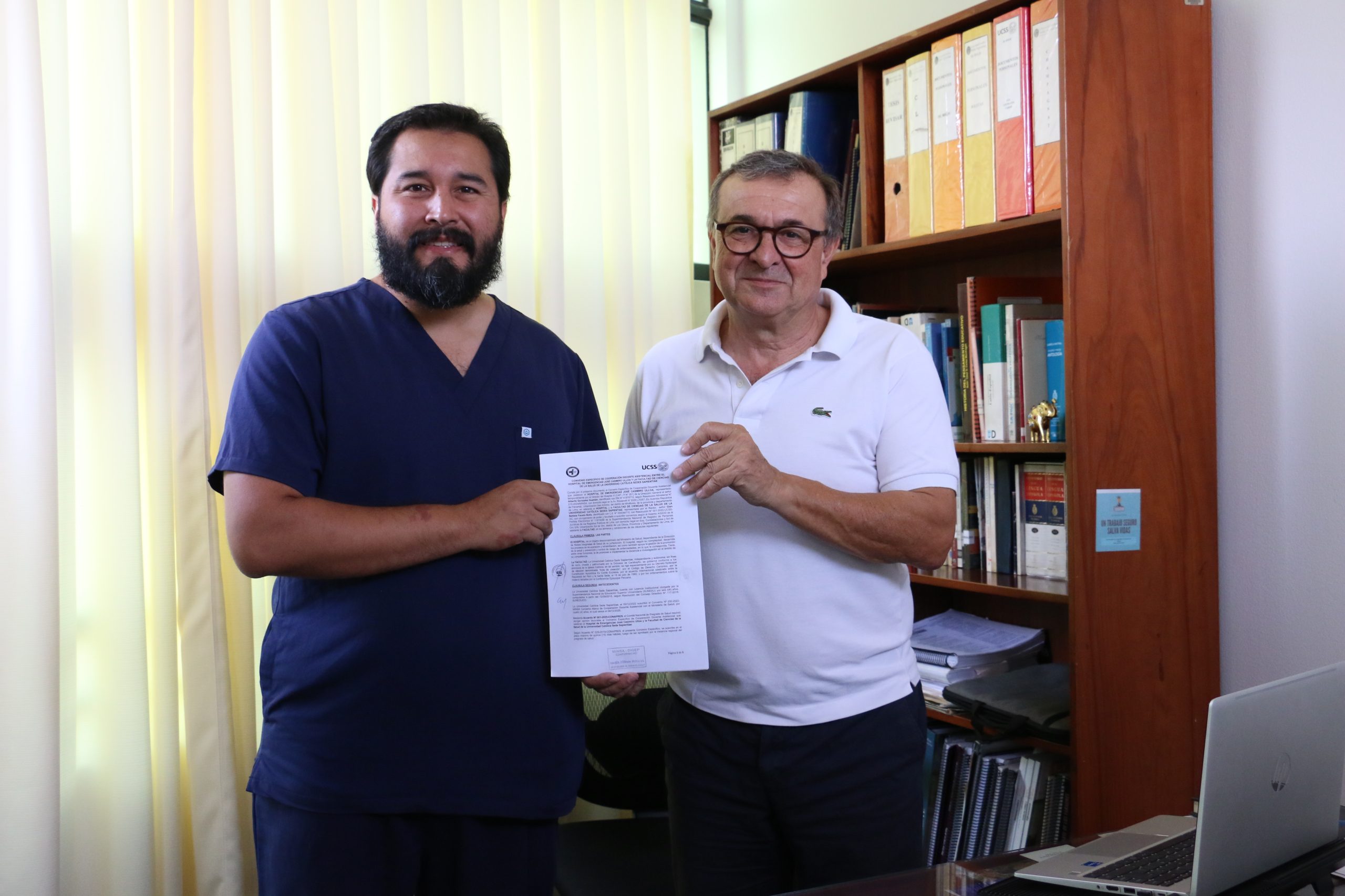 FCS firma convenio con Hospital de Emergencias José Casimiro Ulloa.
