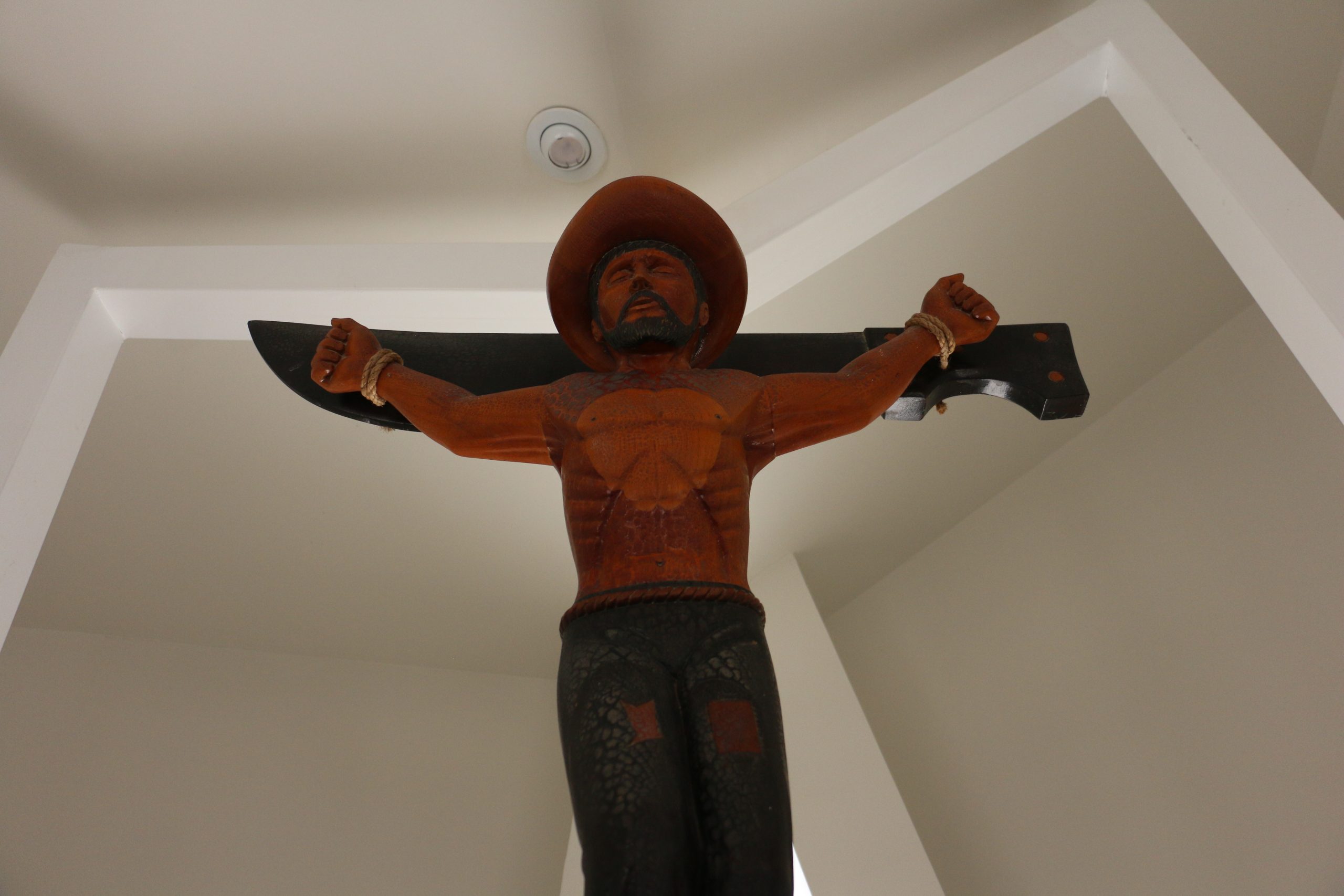 Cristo Campesino: La escultura simbólica del arte religioso chulucanense.